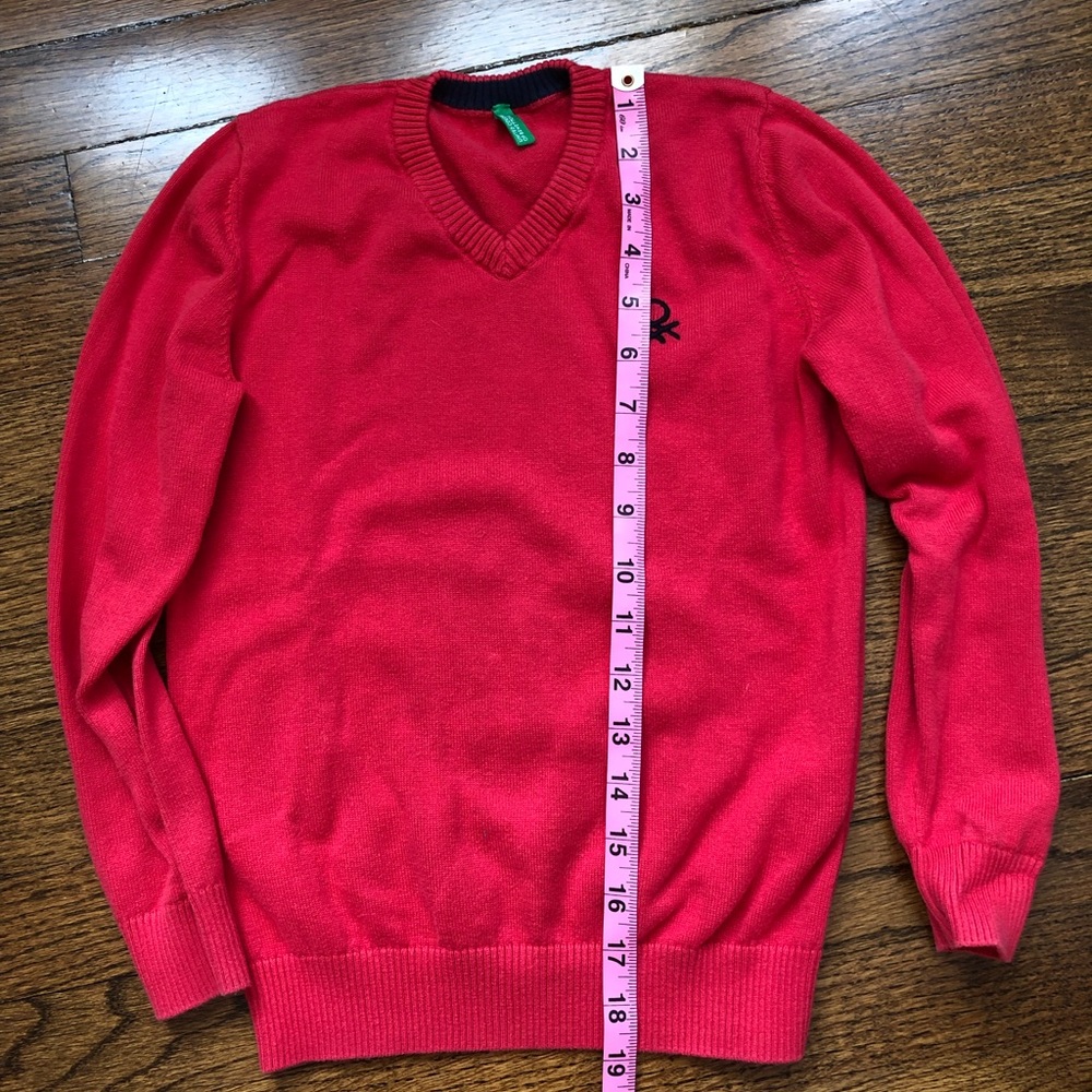 ♥️3 for $20♥️Benetton boys red cotton sweater